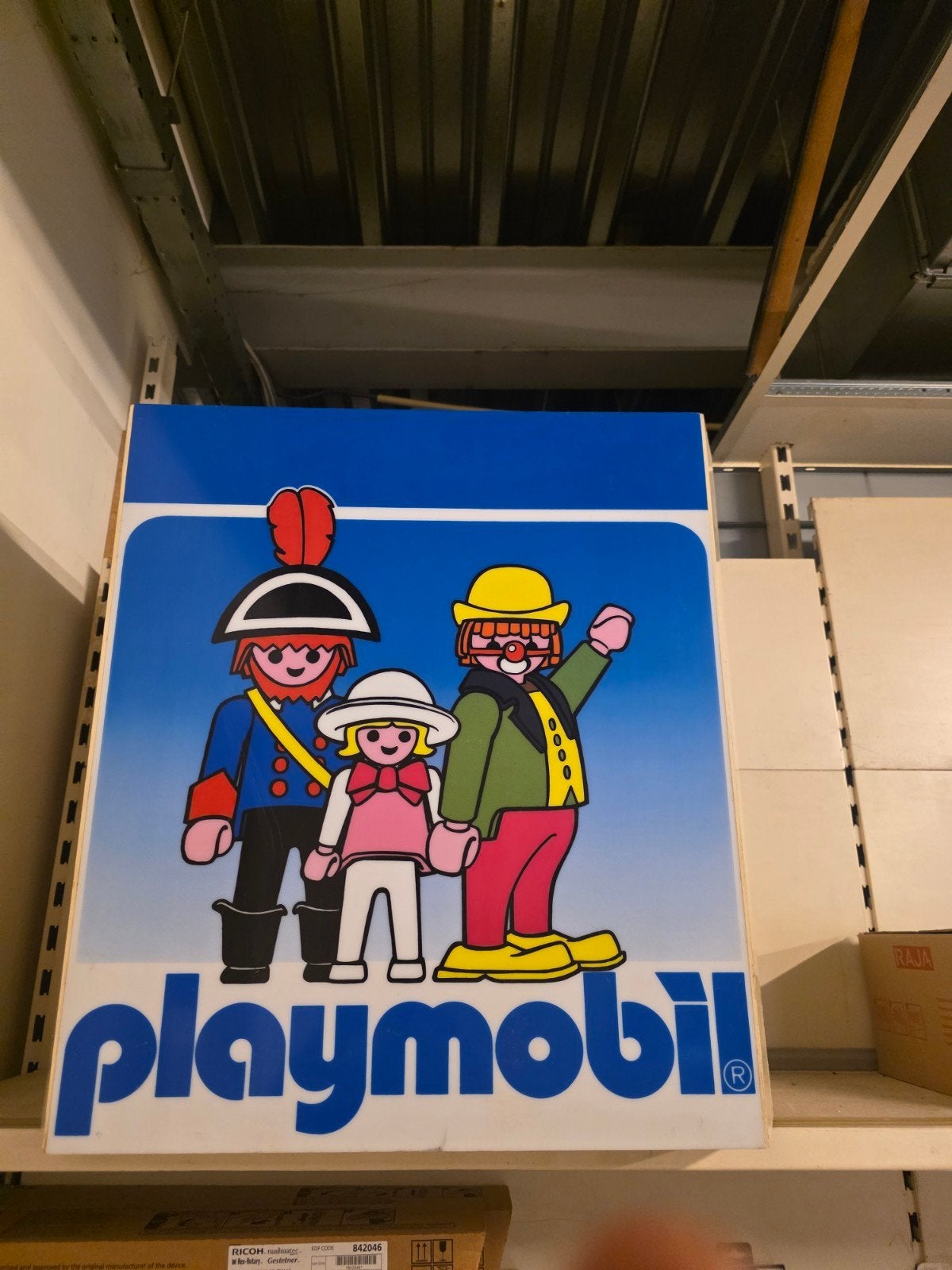 Uniek origineel PLAYMOBIL reclamebord - Zeldzaam exemplaar, Kinderen en Baby's, Speelgoed | Playmobil, Ophalen of Verzenden