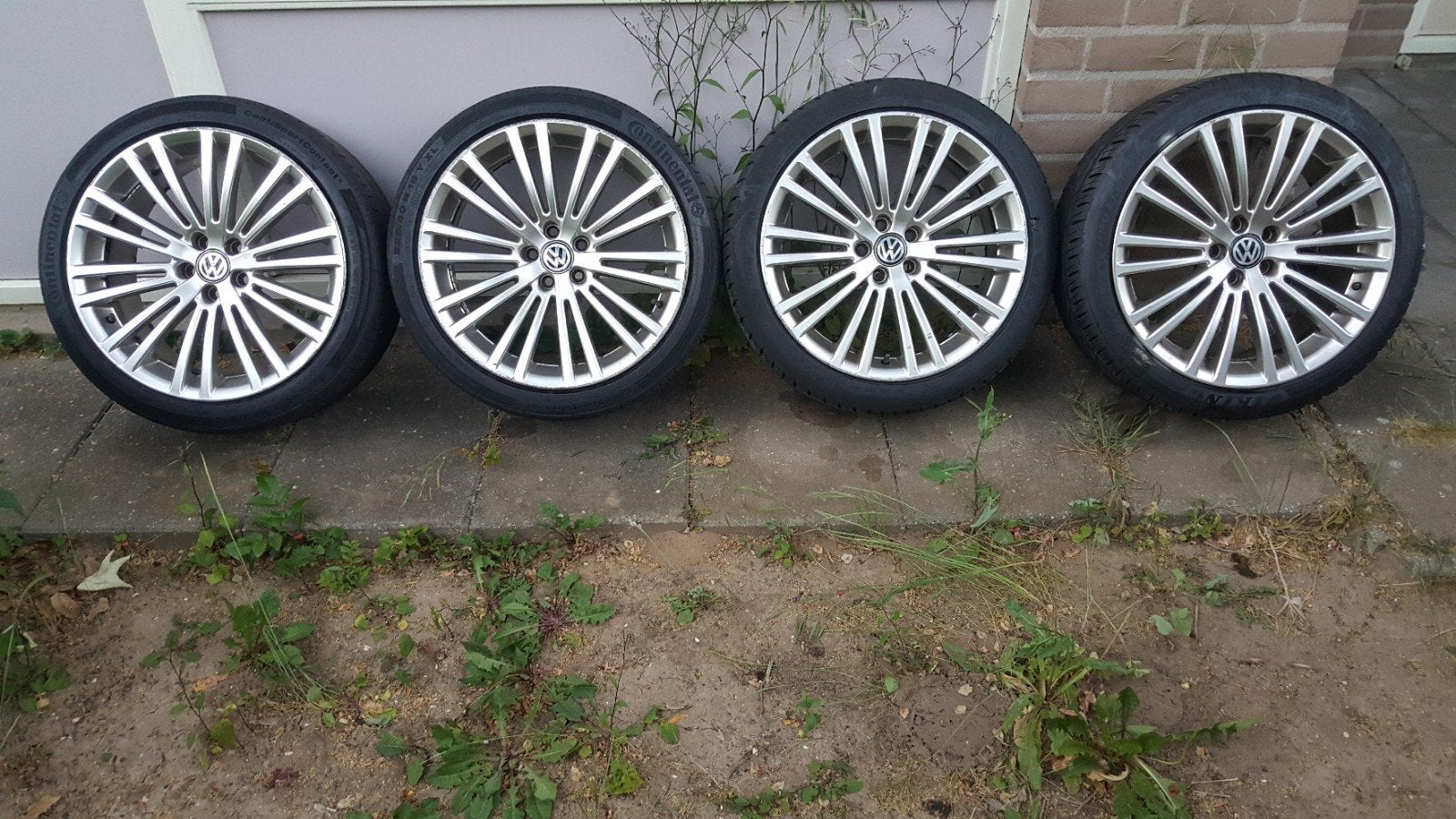 18" Volkswagen Golf 4 R32 5x100 ET 35 velgen met banden, Auto-onderdelen, Ophalen, 18 inch, Gebruikt, Velg(en)