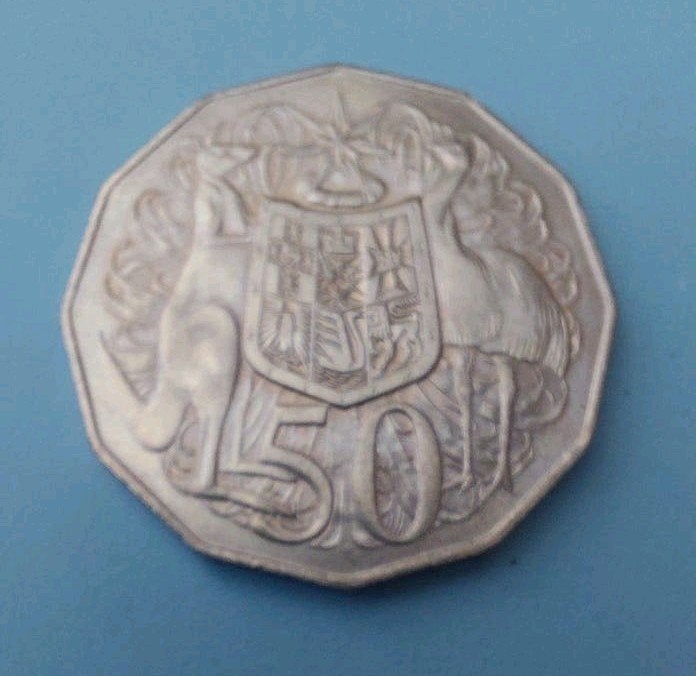 Australische 50 cents. 1980., Ophalen of Verzenden