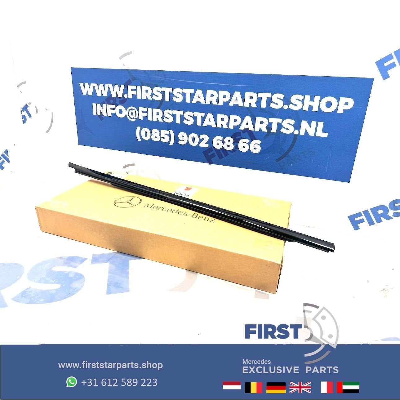 RAAMSNOR Mercedes ZWART / CHROOM W176 W177 W246 W247 W204 W2
