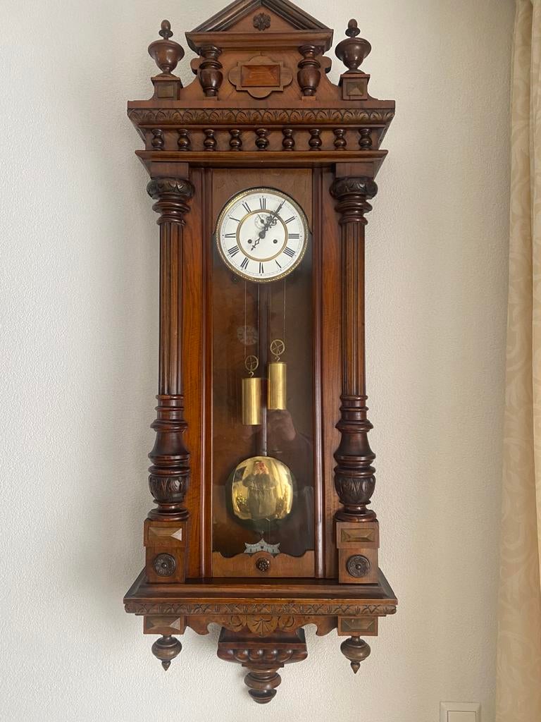 Schitterende forse 2 gewichter 140 cm, Antiek en Kunst, Antiek | Klokken, Ophalen of Verzenden