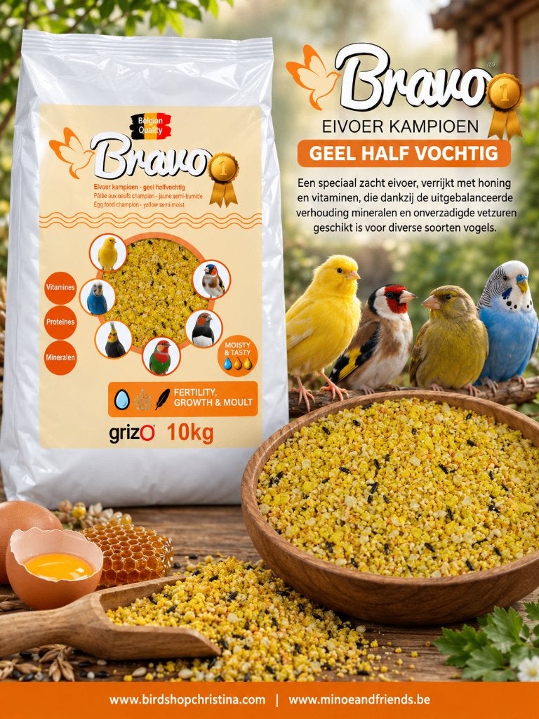Bravo 1kg eivoer kampioen - Geel half vochtig, Dieren en Toebehoren, Ophalen, Nieuw, Eten en Drinken