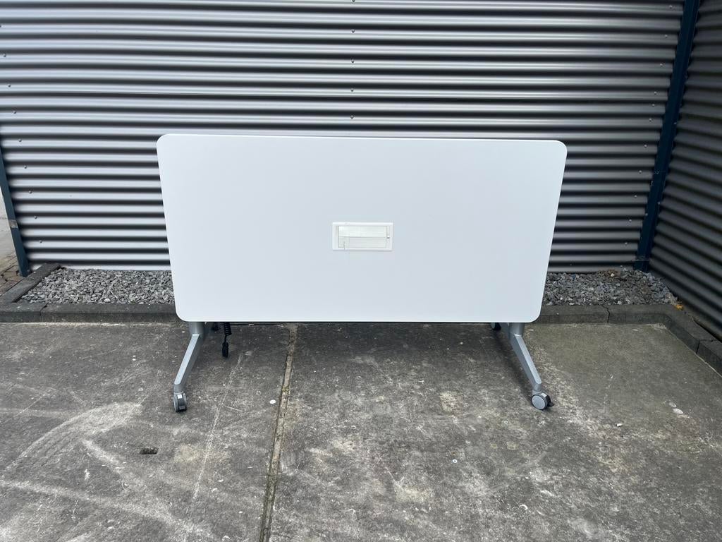 6x klaptafel / bureau 160x80 met inbouwunit, Ophalen, 30 tot 80 cm, Radiator, Zo goed als nieuw