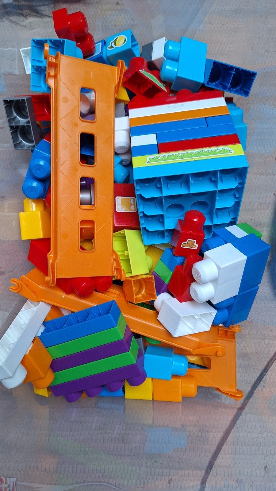 Grote doos met diverse bouwblokken (Duplo-compatibel), Ophalen, Gebruikt, Overige merken