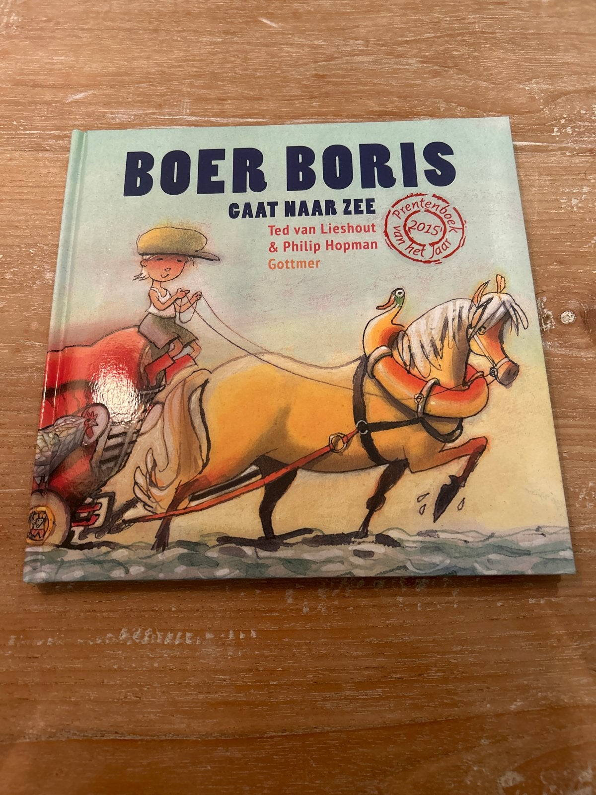 Boer Boris Gaat Naar Zee - Prentenboek van het Jaar 2015, Boeken, Kinderboeken | Kleuters, Fictie algemeen, Jongen of Meisje, Ophalen of Verzenden