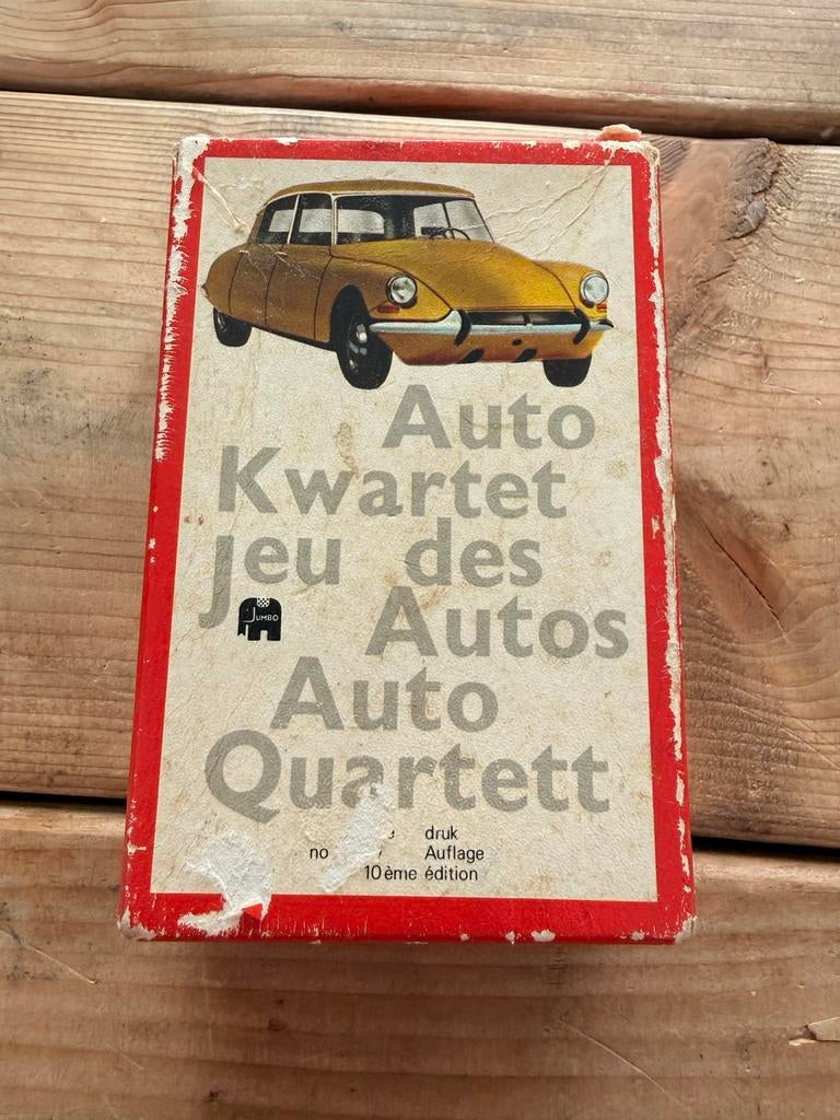 Jumbo Auto Kwartet - Vintage Kaartspel, Ophalen of Verzenden, Zo goed als nieuw