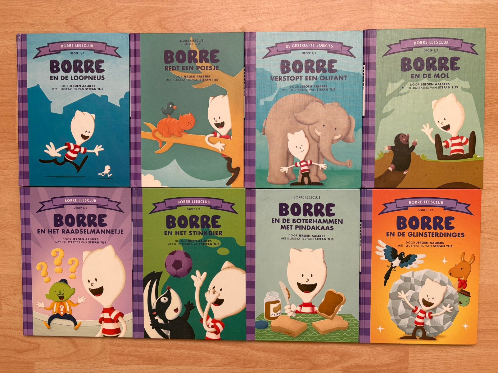 8 BORRE boekjes groep 1/2 in nieuwstaat!, Ophalen of Verzenden, Zo goed als nieuw, Fictie algemeen