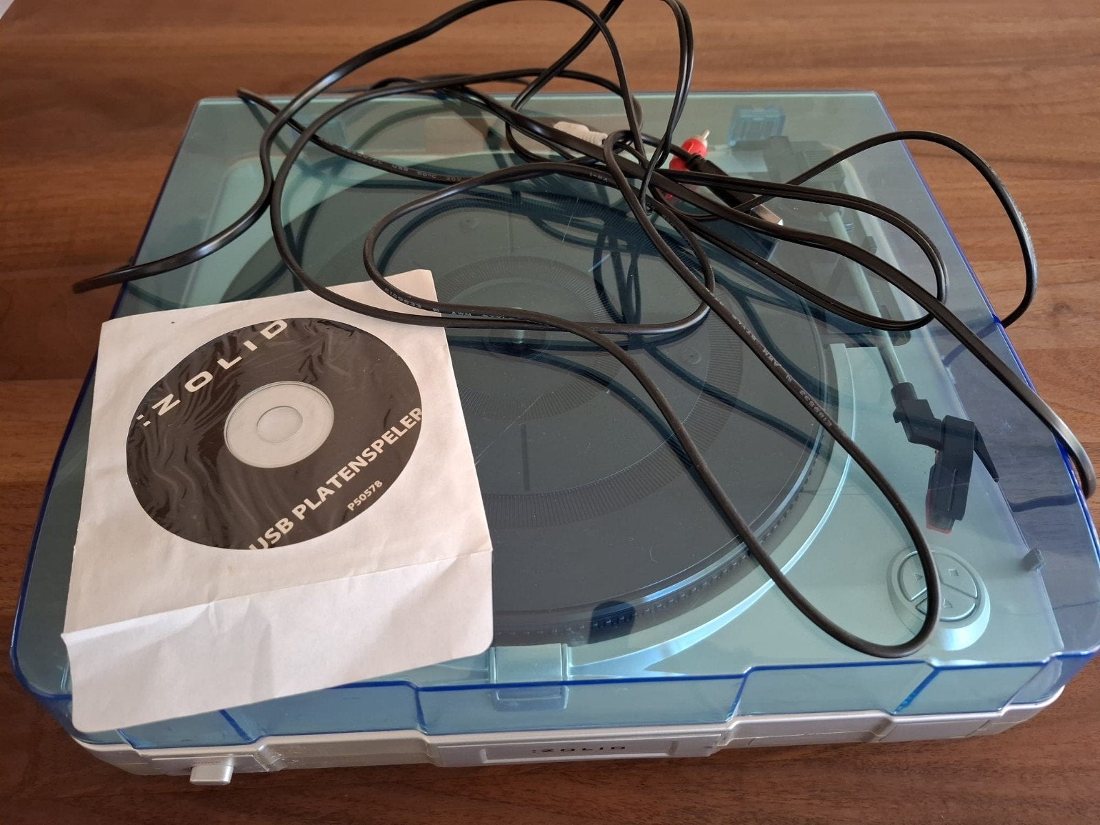 Zolid USB Draaitafel - Digitaliseer je Vinyl, Gebruikt, USB-aansluiting, Platenspeler, Ophalen