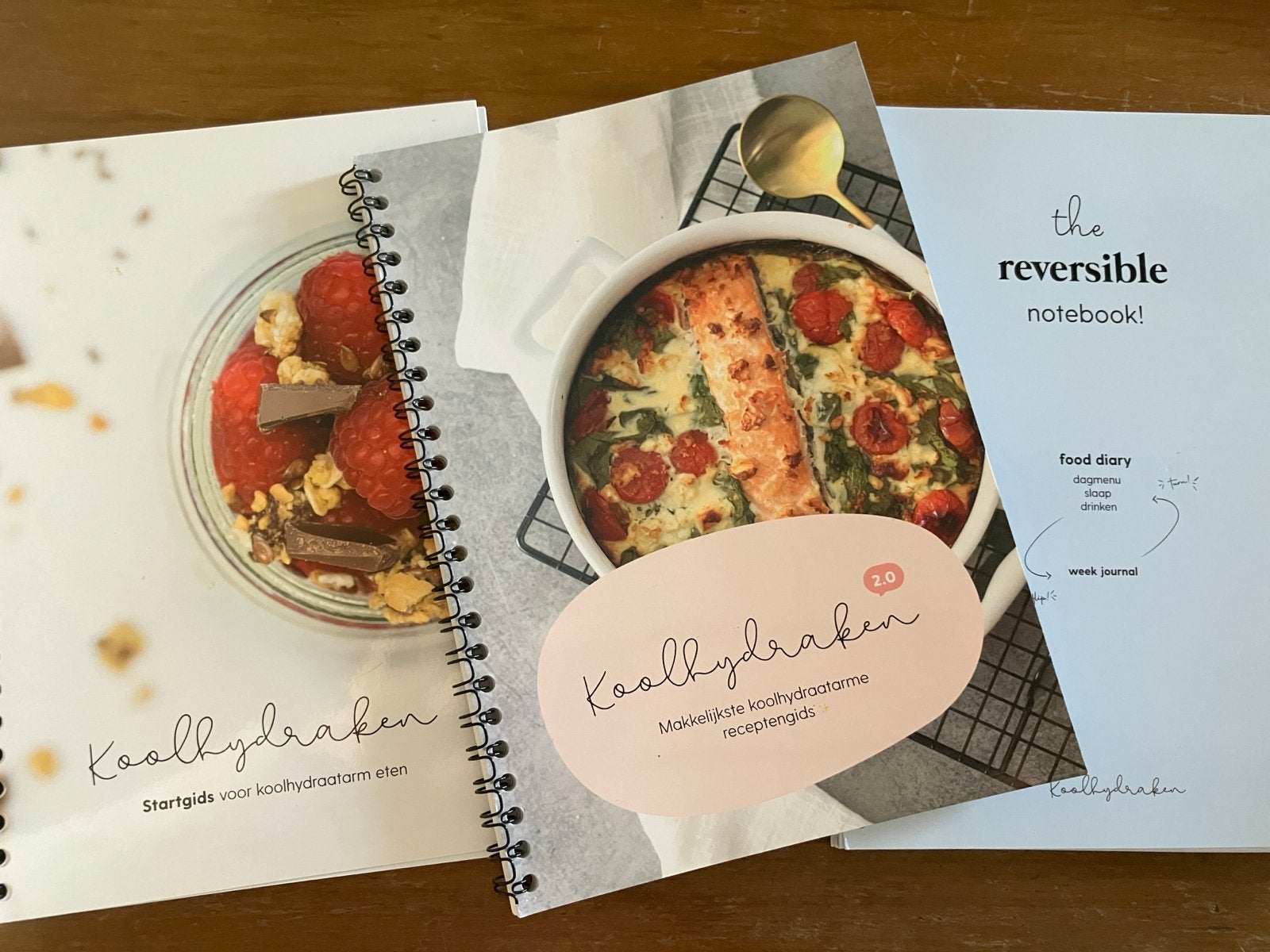 Koolhydraken kookboeken en notitieboek, Voorgerechten en Soepen, Ophalen of Verzenden, Zo goed als nieuw, Gezond koken