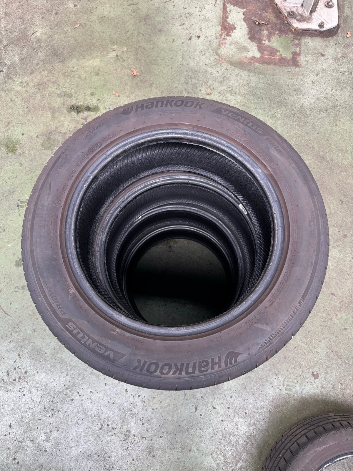 4 Zomerbanden: 2 Hankook, 2 Goodyear 205/55/16, Auto-onderdelen, Ophalen, Gebruikt, 16 inch, 205 mm