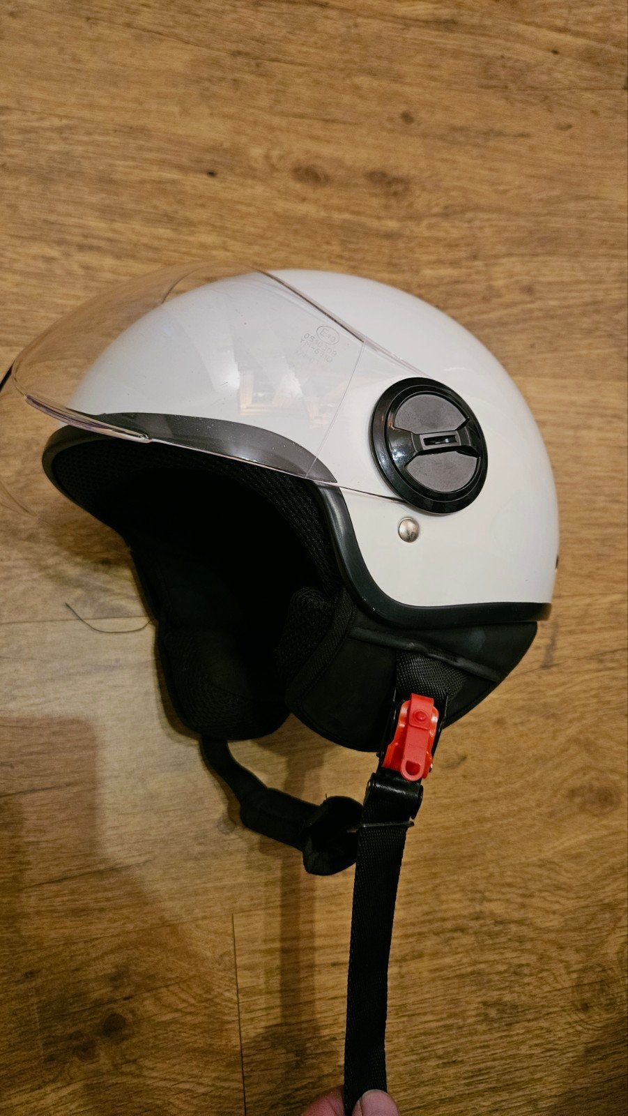 Vinz Duoro scooterhelm - Creme (Maat S) ZGAN!!!, Ophalen of Verzenden, Zo goed als nieuw, Small, Vinz