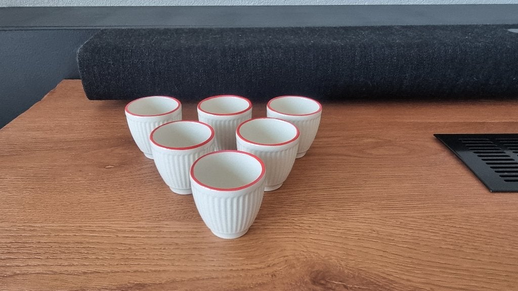 Wedgwood Windsor kerst eierdopjes kerstservies, Overige typen, Ophalen of Verzenden, Zo goed als nieuw, Wedgwood