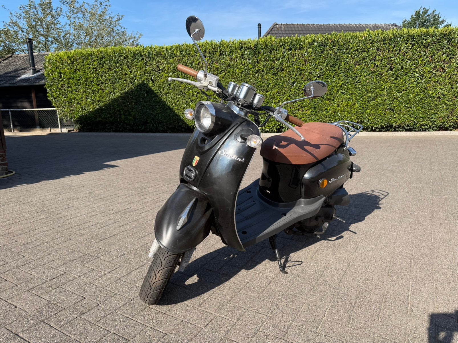 Santini San Remo scooter 50km/h, Ophalen, Gebruikt, Maximaal 45 km/u, Benzine