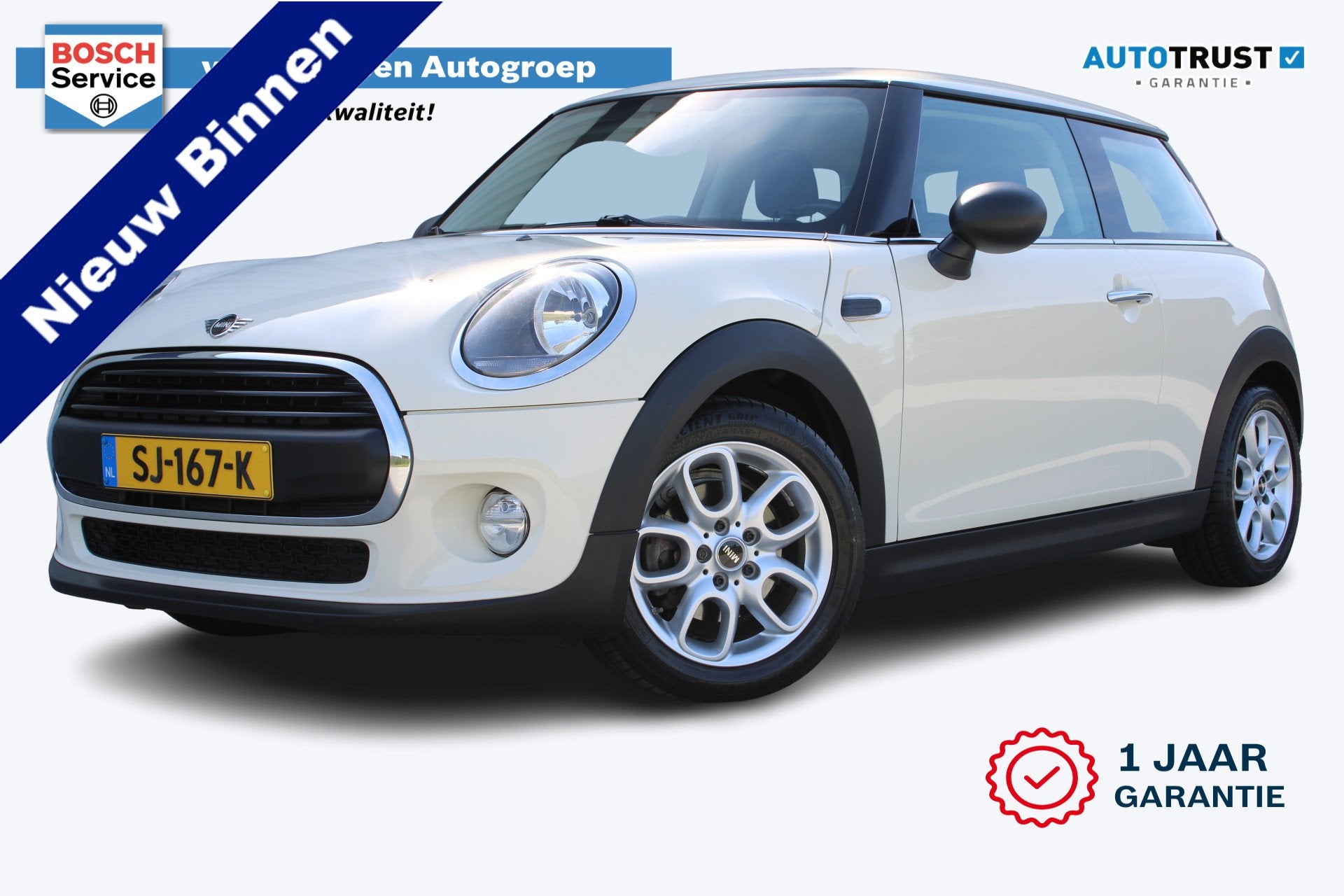 MINI 3-deurs 1.5 One | Incl. 12 maanden garantie | Cruise co, Voorwielaandrijving, 12 maanden, Stof, Gebruikt