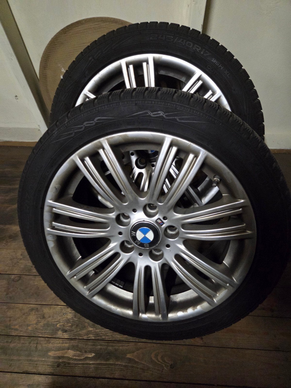 Originele winterset BMW M2/3/4 Velgen met Banden (Breedset), Auto-onderdelen, Banden en Velgen, 17 inch, Personenwagen, Gebruikt
