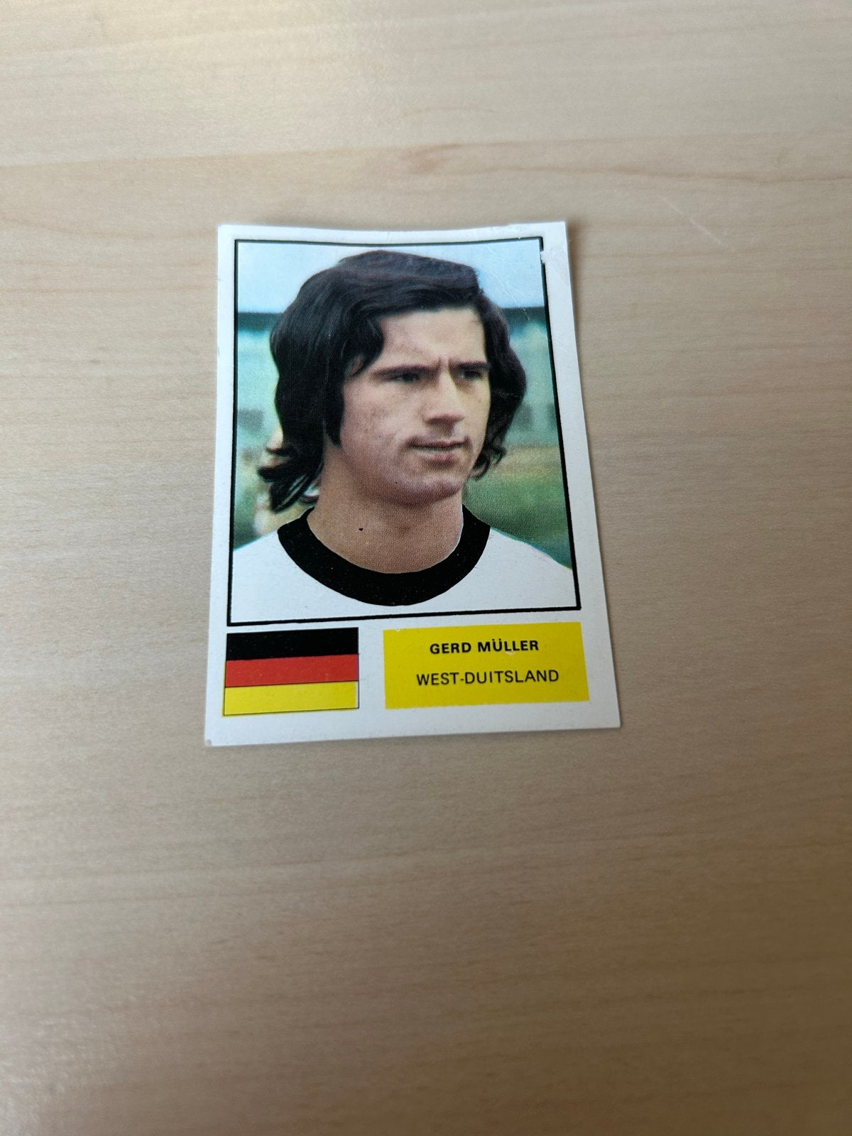 Gerd Müller Panini Plaatje West-Duitsland Voetbal Vintage, Ophalen of Verzenden, Gebruikt, Plaatje
