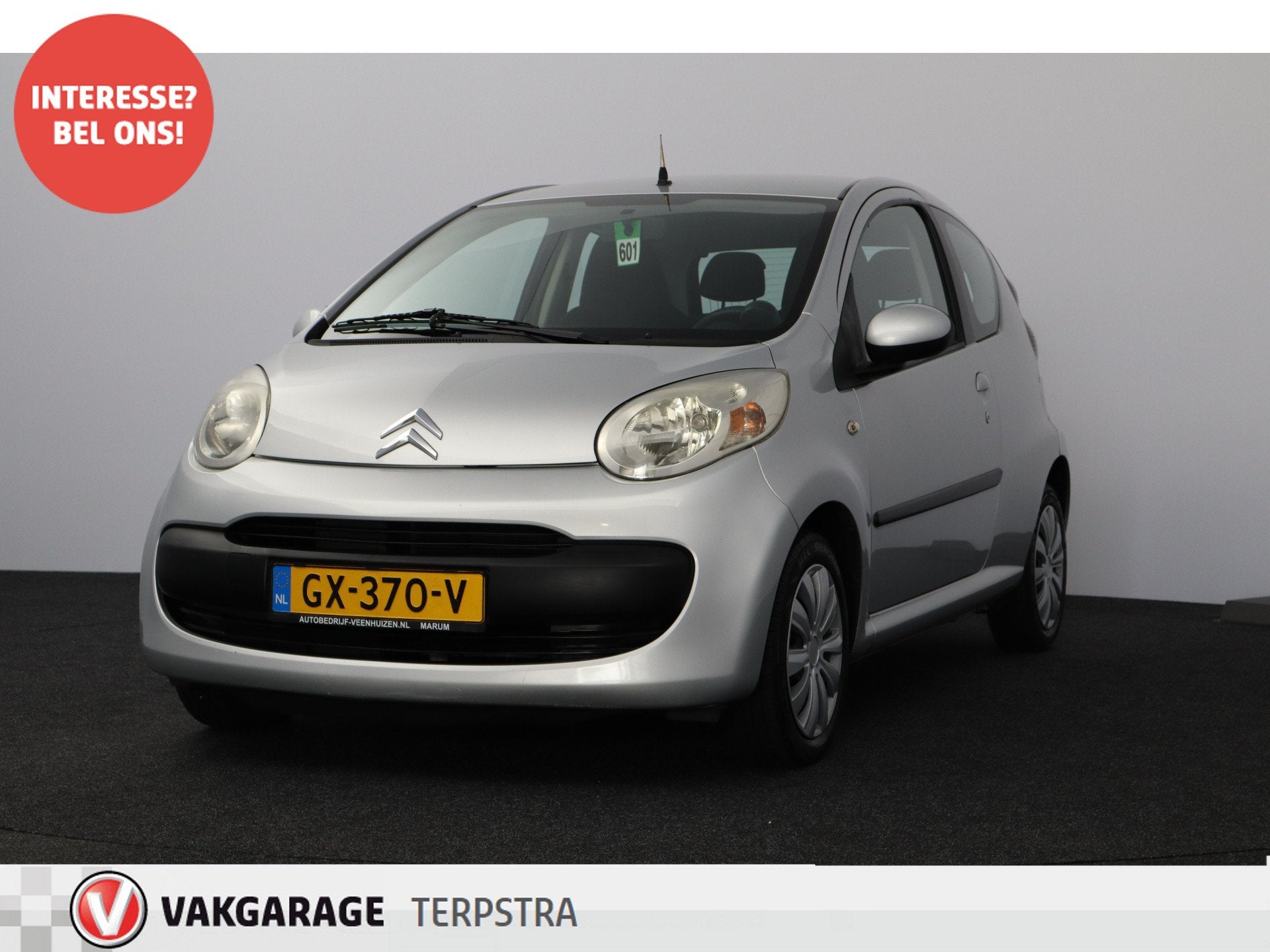 Citroën C1 1.0-12V Ambiance/ Airco!/ Radio-CD+AUX/ Elek.Pak, Voorwielaandrijving, Stof, Gebruikt, Zwart