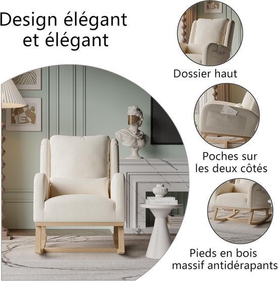 Schommelstoel – Rocking Chair – Borstvoeding Fauteuil, Corvance B.V., Verzenden, Nieuw, Corvancebol@gmail.com