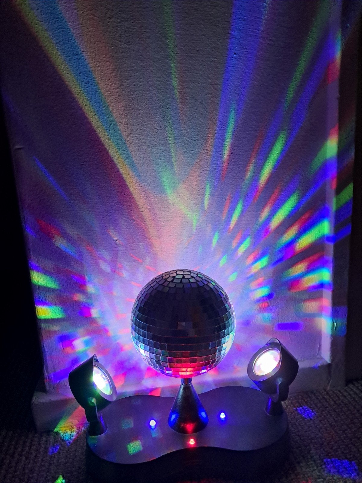 Discobal met LED-verlichting - Party Fun Lights, Ophalen, Zo goed als nieuw, Feestartikel, Overige