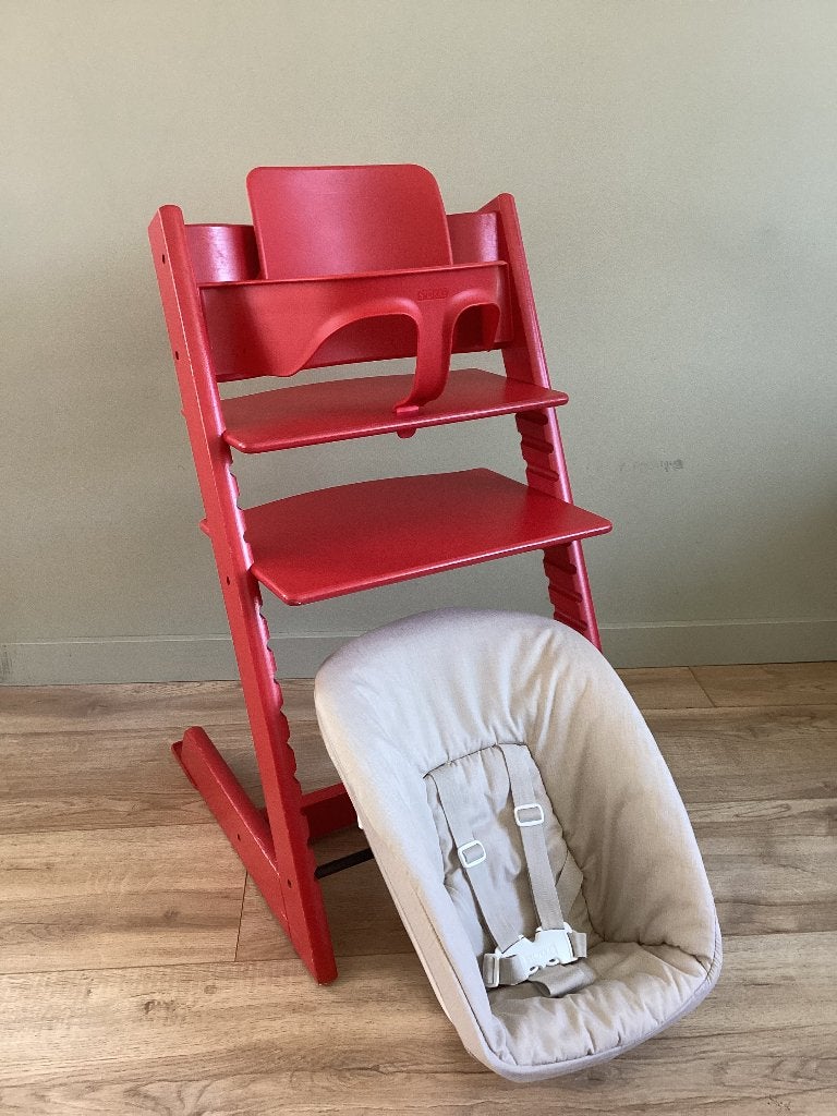 Stokke Tripp Trapp met Babyset en Newbornset, Kinderen en Baby's, Kinderstoelen, Ophalen, Gebruikt, Meegroeistoel, Stoelverkleiner