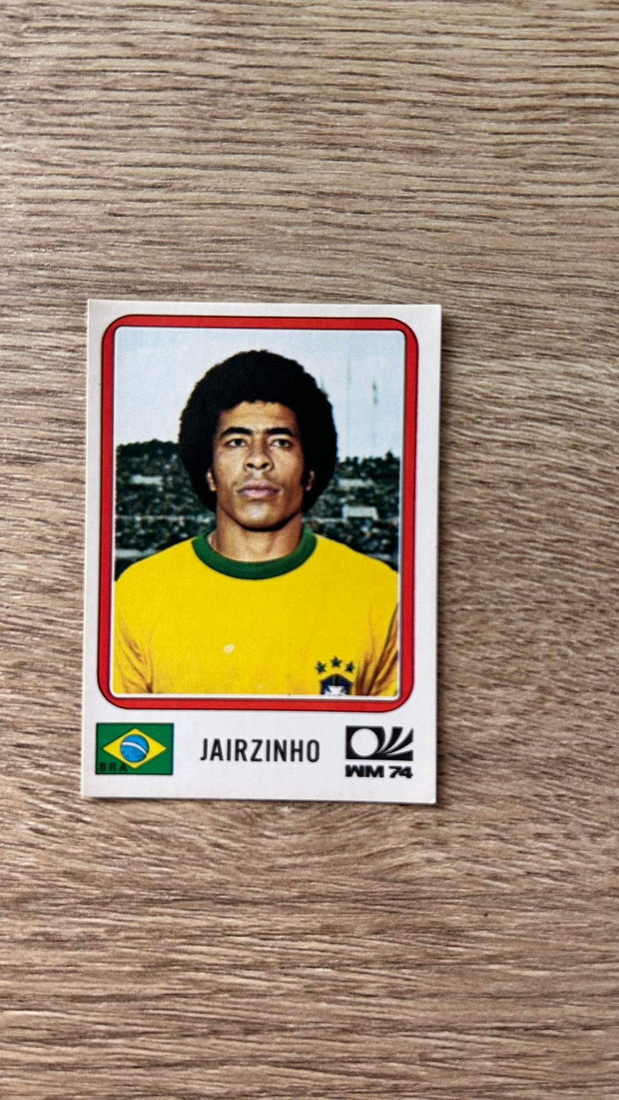 Panini München 74 plaatje Jairzinho WK 74, Verzenden, Zo goed als nieuw, Sticker