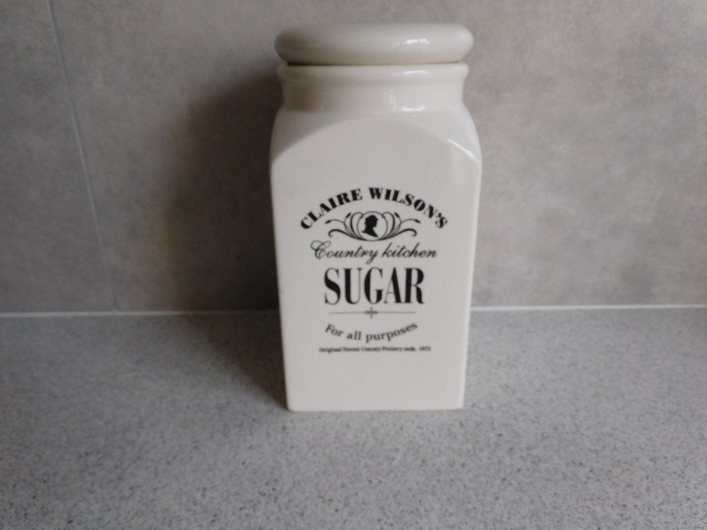 Voorraadpot Sugar Country Kitchen Claire Wilson, Overige merken, Ophalen of Verzenden, Zo goed als nieuw, Aardewerk