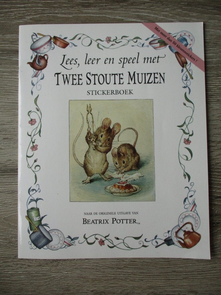 Lees, leer en speel met twee stoute muizen stickerboek, Ophalen of Verzenden, Gelezen, Fictie algemeen