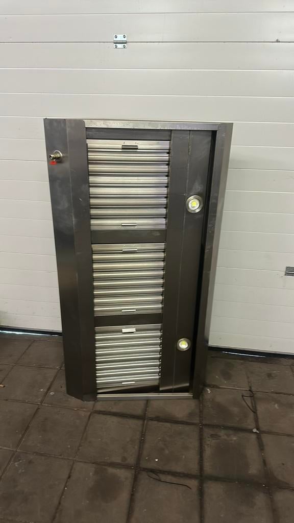 Rvs afzuigkap 1.50 breed, Witgoed en Apparatuur, Afzuigkappen, Ophalen, ..., Zo goed als nieuw, ...