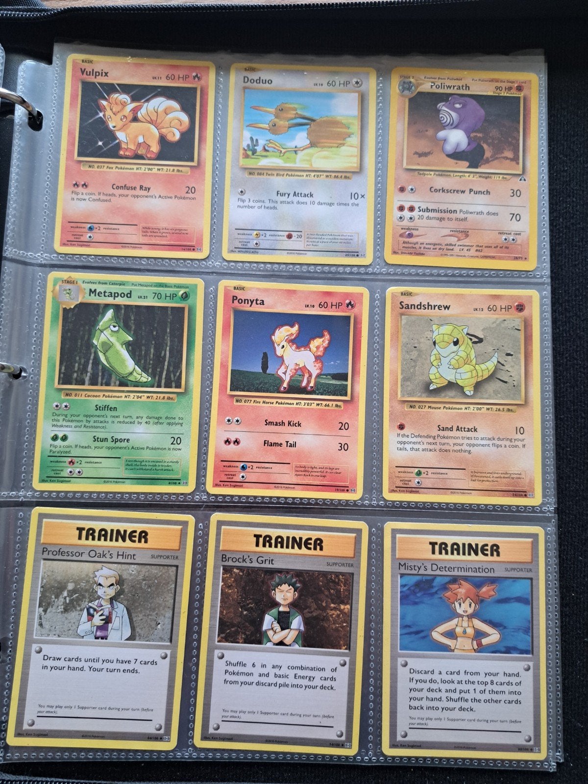 Oude Pokémonkaarten, 9 stuks., Ophalen of Verzenden, Zo goed als nieuw, Meerdere kaarten
