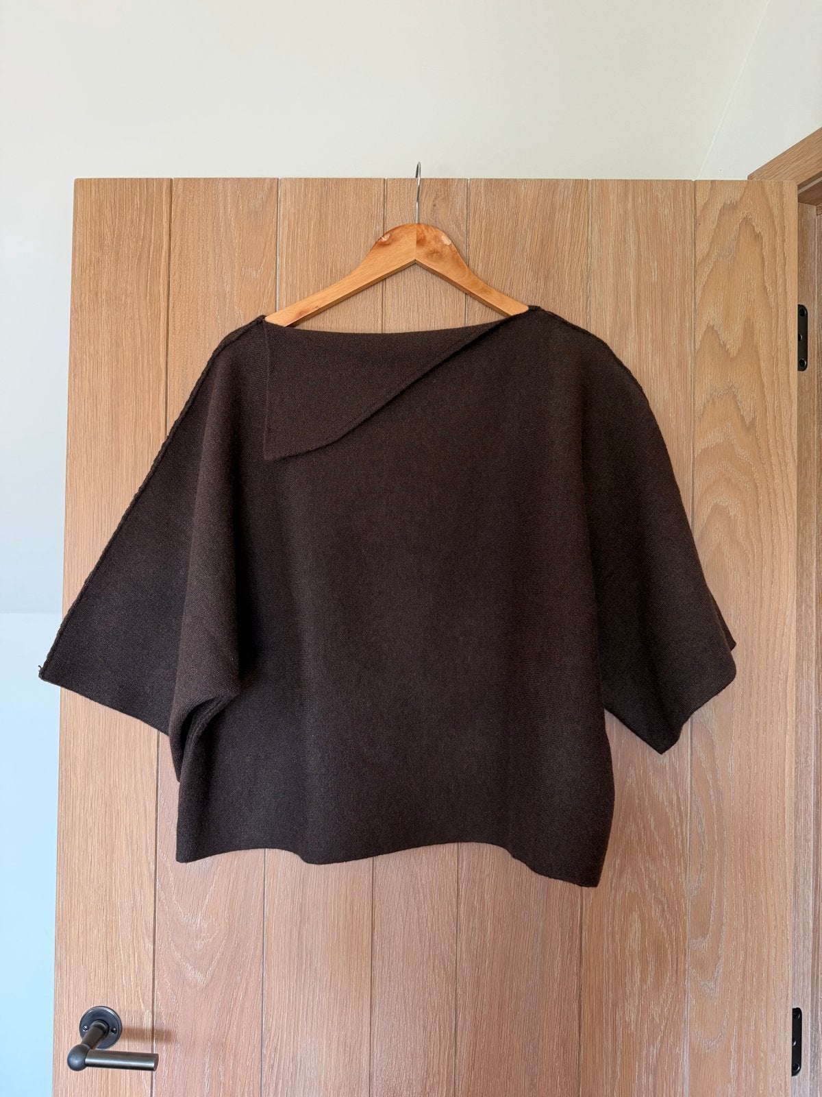 Zara Bruine Poncho Trui Maat M, Ophalen of Verzenden, Zo goed als nieuw, Maat 38/40 (M), Bruin
