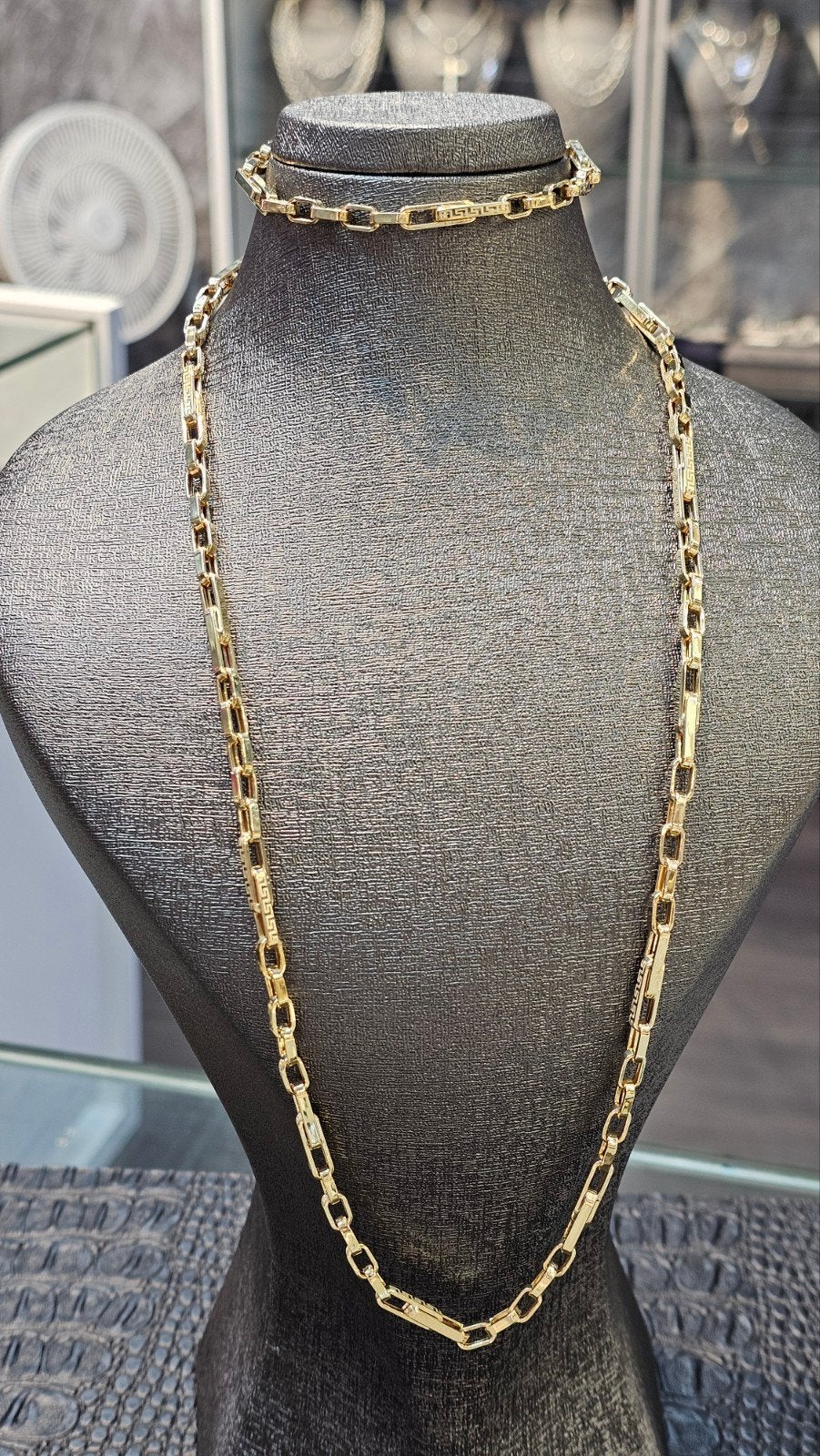 Prachtige 14k gouden ketting met armband, Ophalen of Verzenden, Nieuw, Goud, Goud