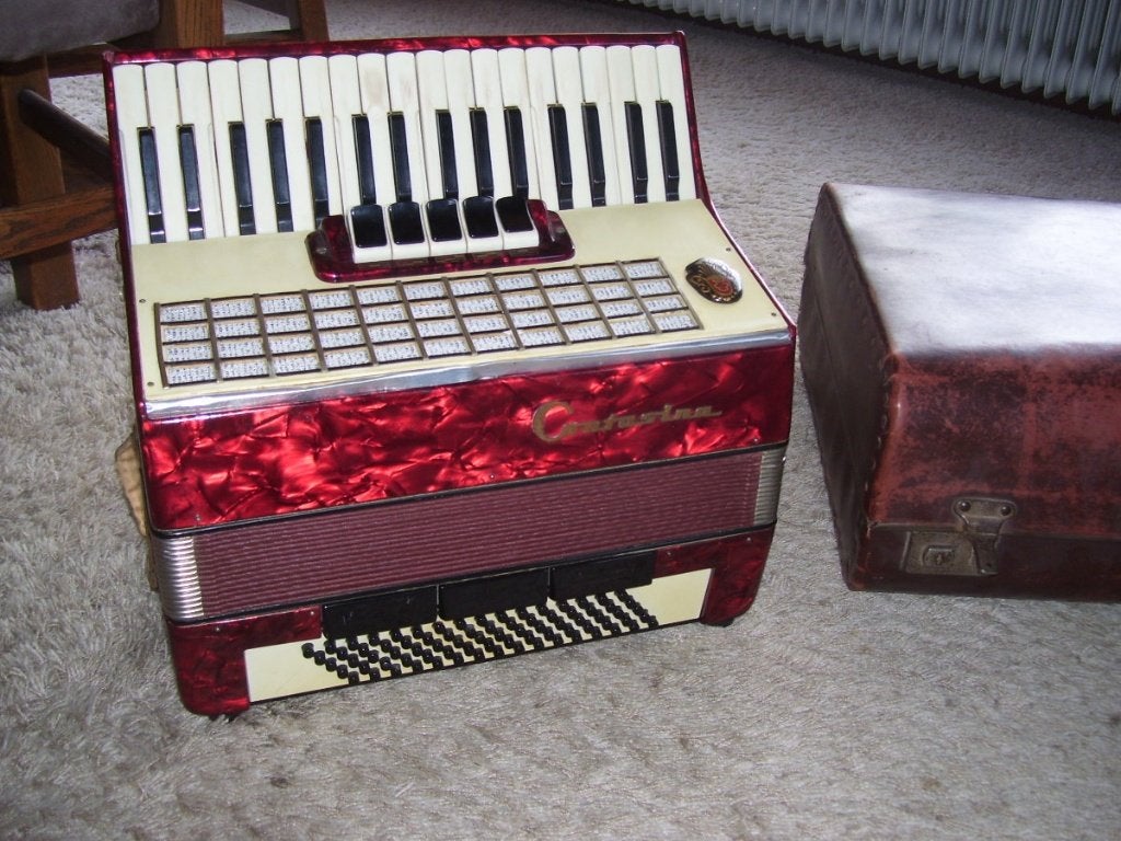 ACCORDEON, Overige merken, 80-bas, Met koffer, Zo goed als nieuw