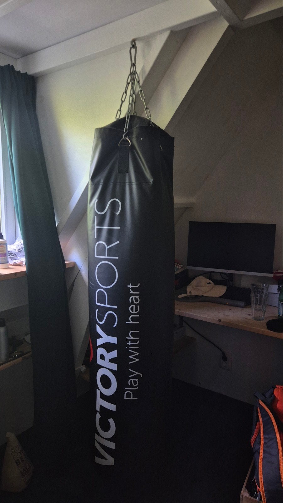 Victoryaport bokszak (150cm) inclusief boks handschoenen, Ophalen of Verzenden, Zo goed als nieuw, Bokszak