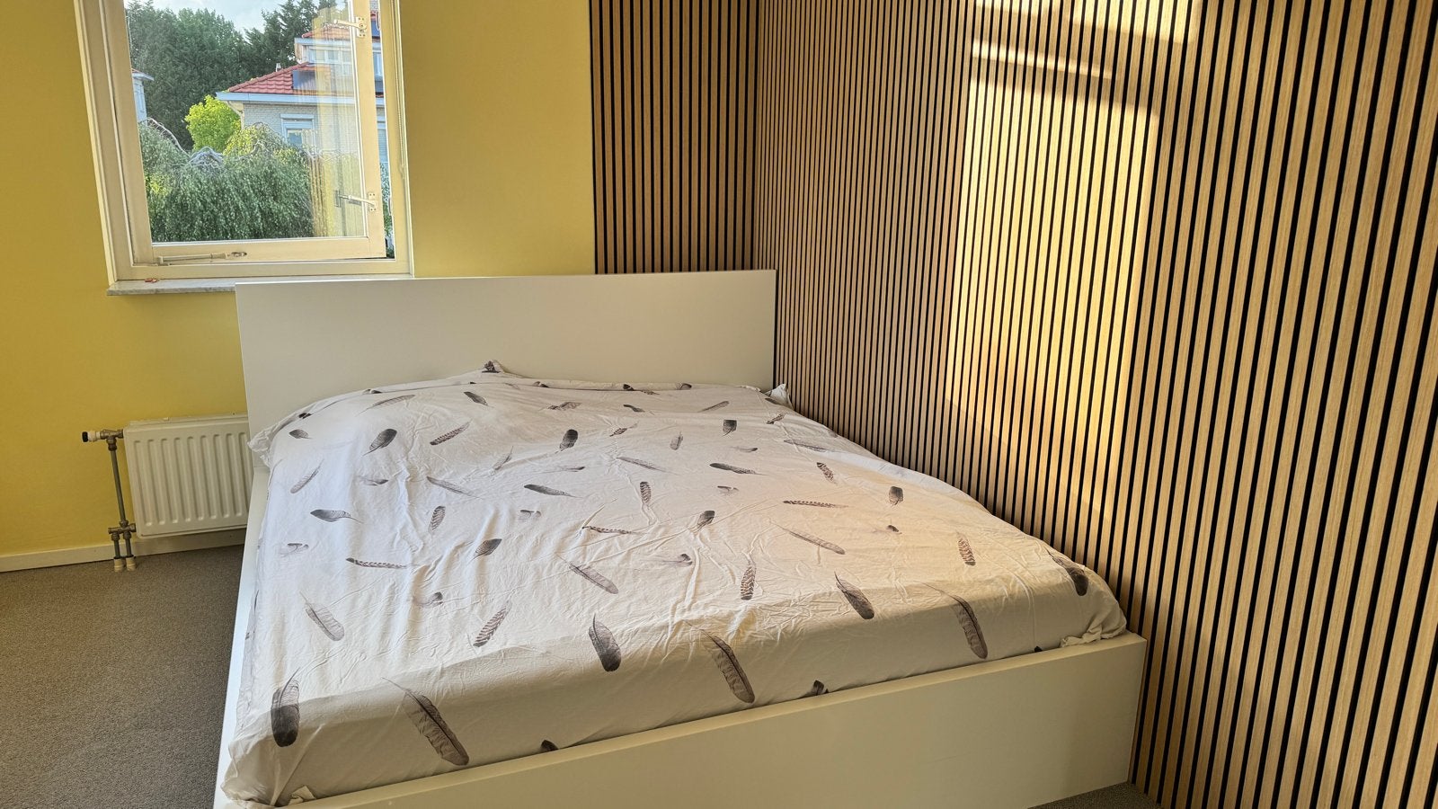 Ikea Malm bed 180 x 200 incl lattenbodem + matrassen, Ophalen, Verstelbaar, Wit, Tweepersoons