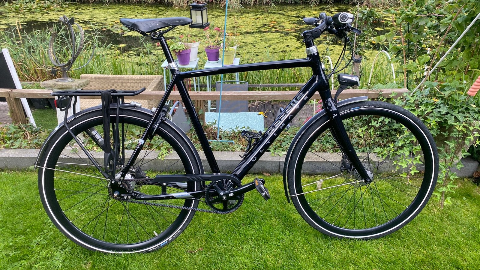 Gazelle Ultimate S8 beltdrive H61 heren fiets, Ophalen of Verzenden, Zo goed als nieuw, 57 tot 61 cm, Schijfrem