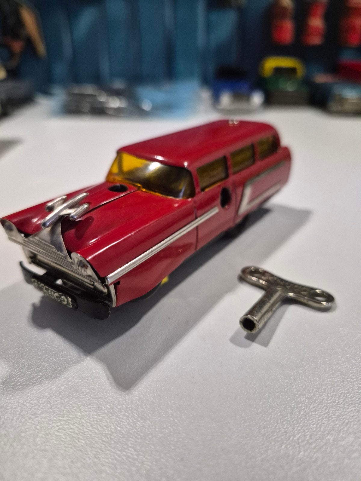 Schuco Varianto 3049 met Opwindsleutel nr 2, Antiek en Kunst, Ophalen of Verzenden