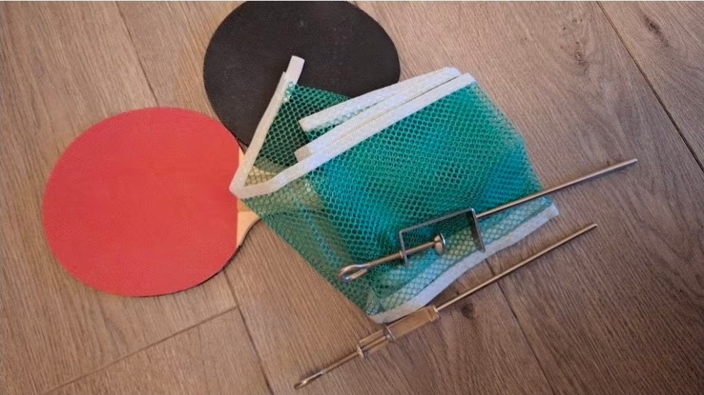 Tafeltennisnetje en batjes, Sport en Fitness, Ophalen of Verzenden, Nieuw, Net, Batje(s) of Balletje(s)