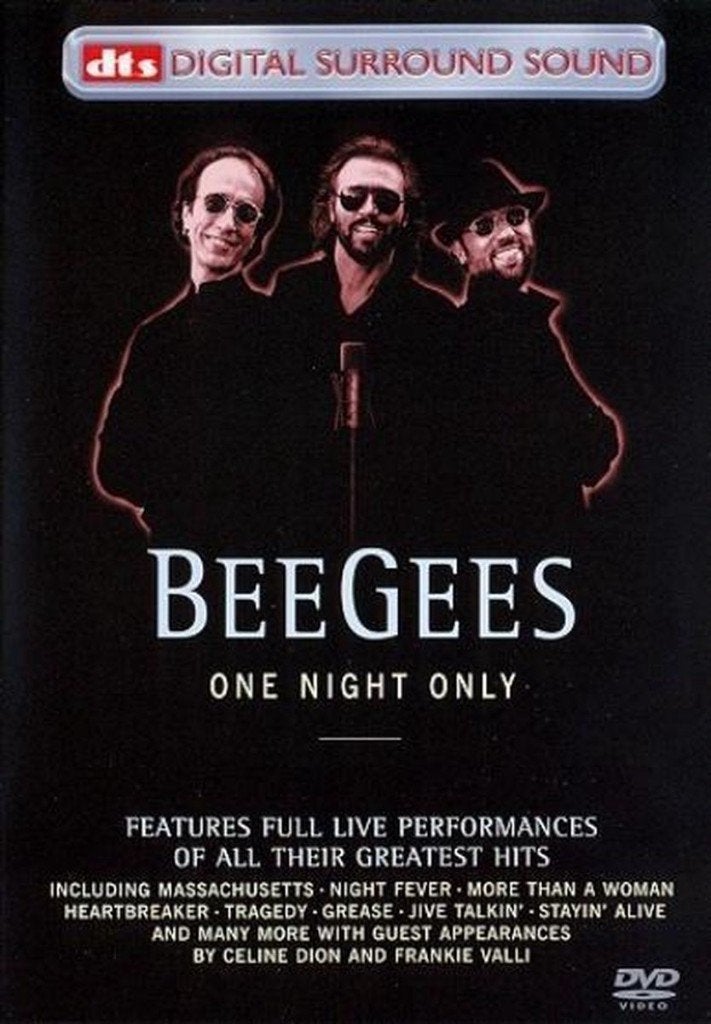 Bee Gees - One night only - DVD, Alle leeftijden, Ophalen of Verzenden, Zo goed als nieuw, Inclusief boekje