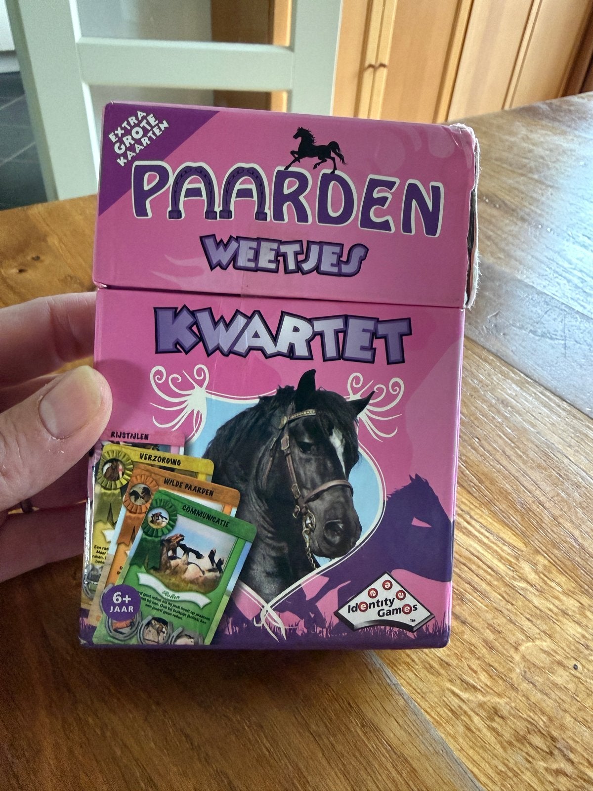 Paarden Weetjes Kwartet - Educatief Kaartspel, Drie of vier spelers, Ophalen of Verzenden, Gebruikt