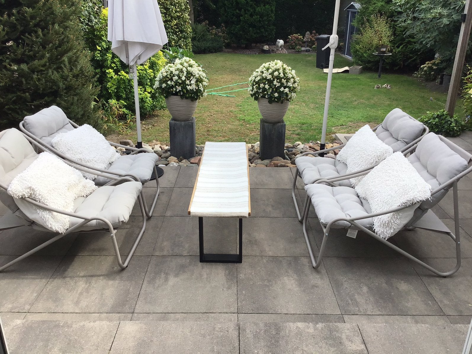 Beige tuinset, Ophalen, Nieuw, Stoel