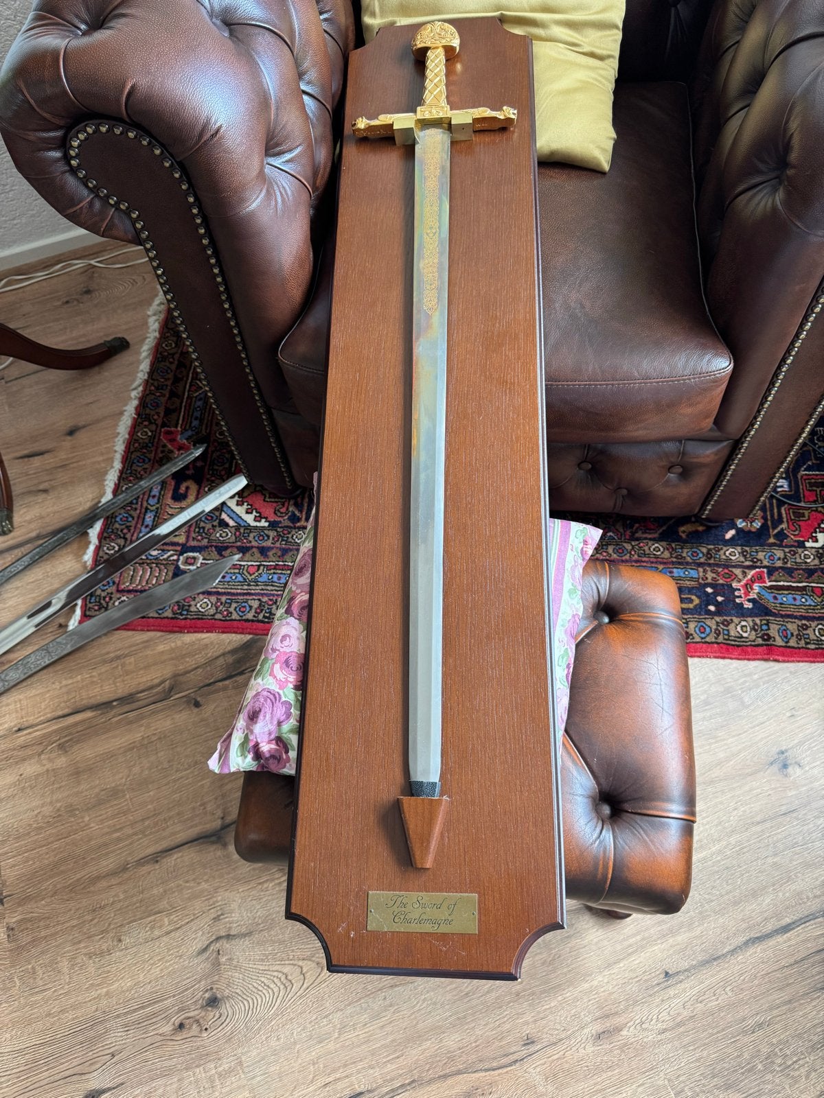 decoratieve zwaard Karel de Grote, Ophalen, Gebruikt