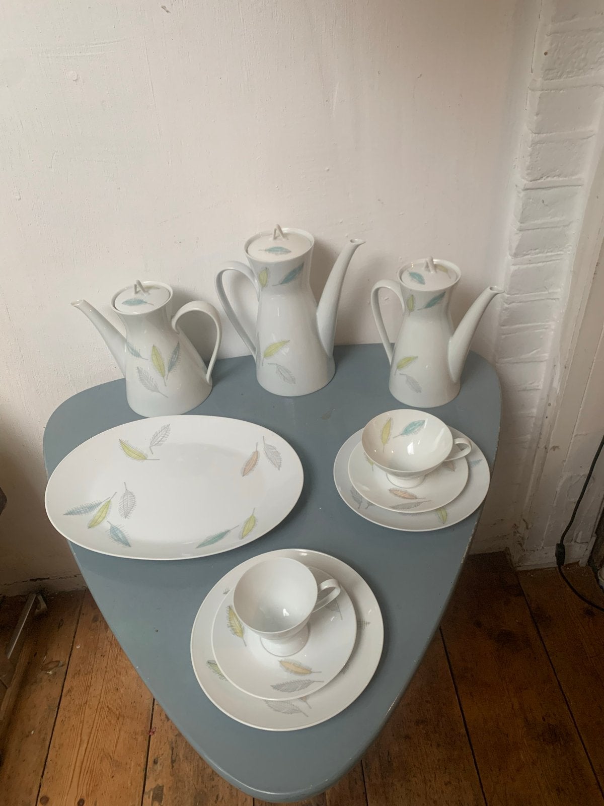 12 persoons Rosenthal koffie/thee servies, Raymond Loewy, Ophalen of Verzenden, Zo goed als nieuw, Porselein, Overige stijlen