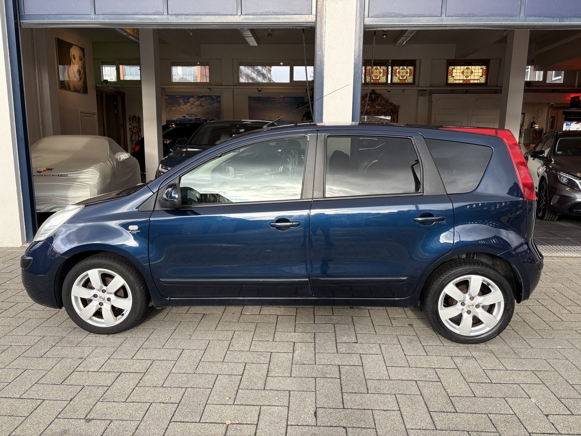Nissan Note 1.4 First Note met nap. (bj 2007), Auto's, Nissan, Voorwielaandrijving, 4 cilinders, Blauw, Origineel Nederlands
