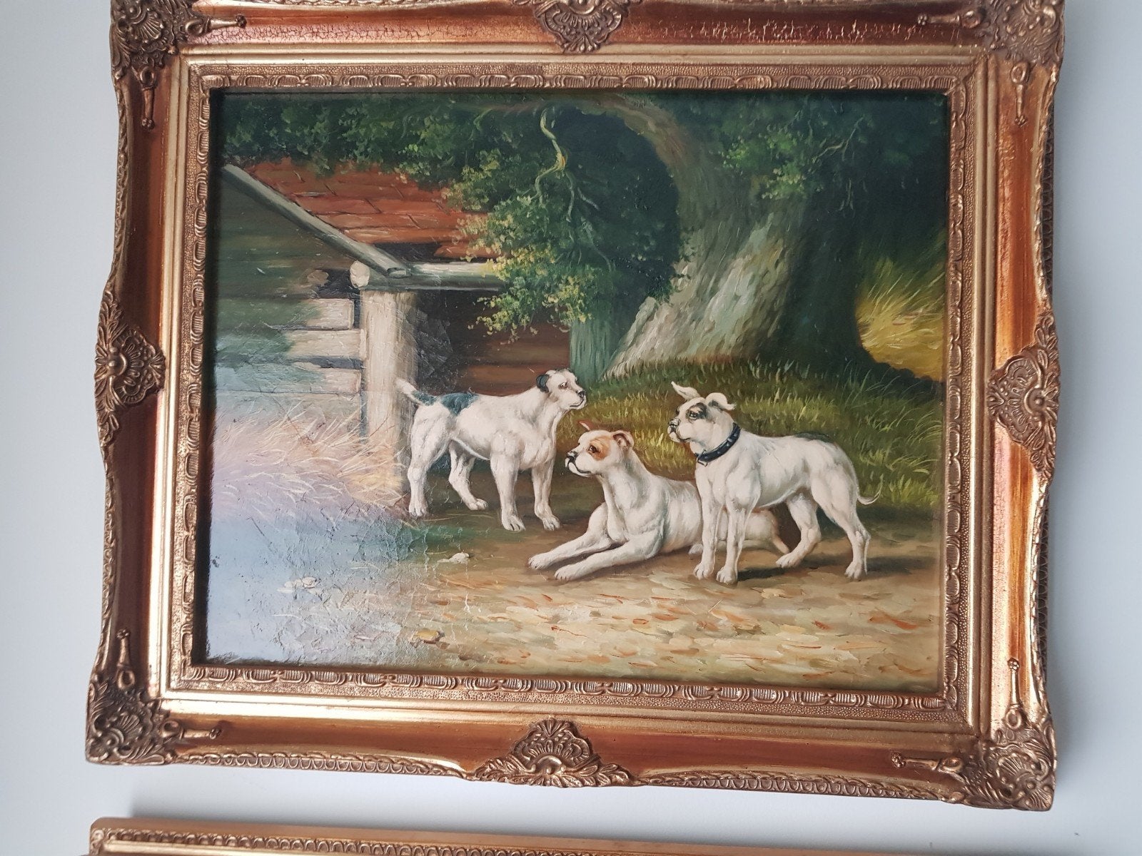 schilderij twee stuks, Ophalen