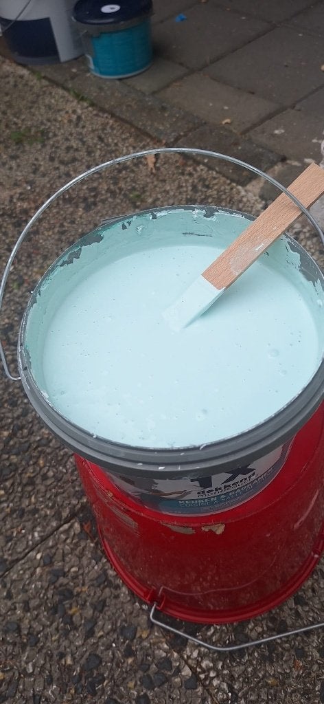 Keuken/badkamerverf 2,5 liter mintgroen, Ophalen, Nieuw, Verf, Minder dan 5 liter