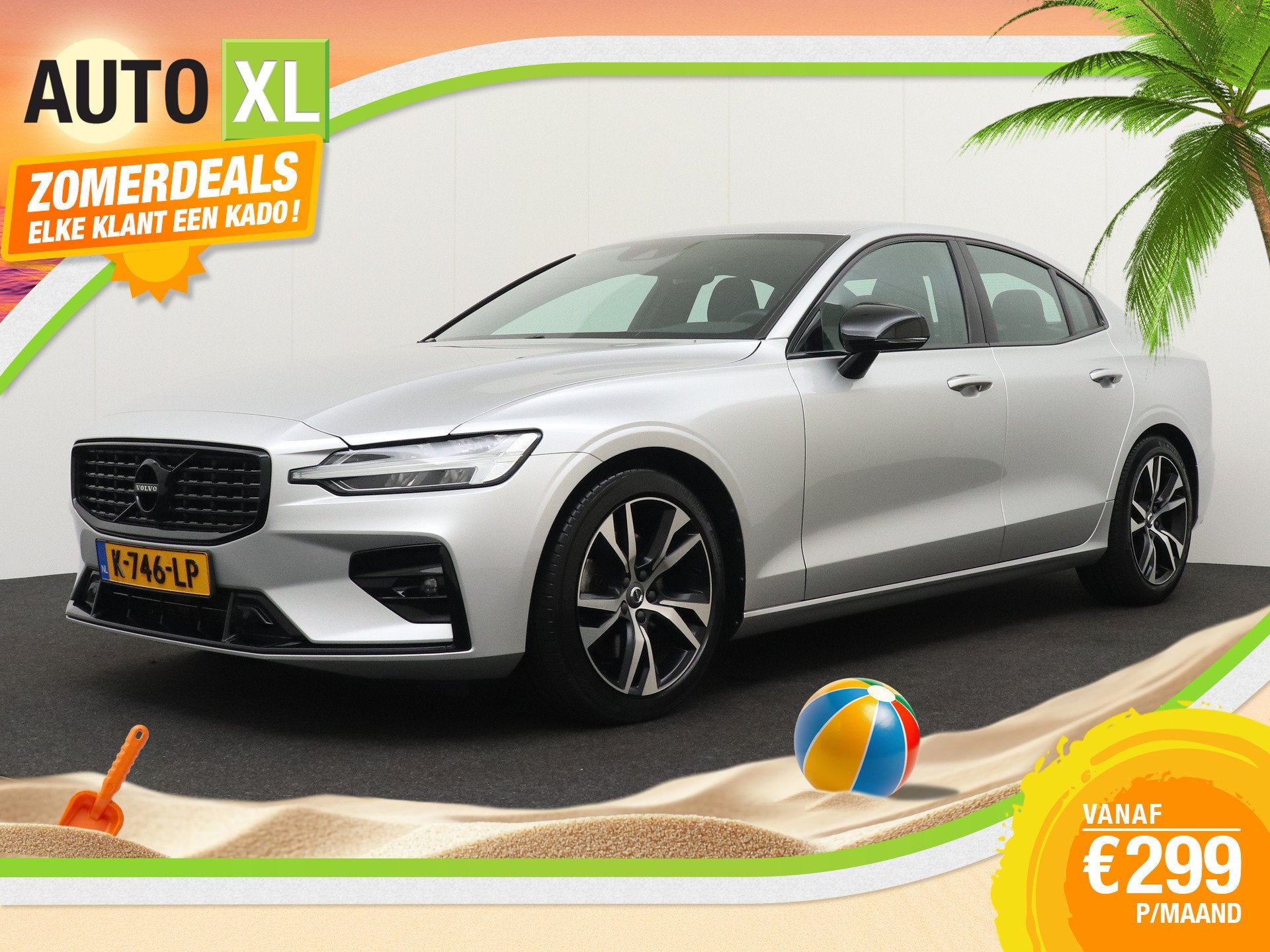 Volvo S60 2.0 198 PK B4 R-Design Elek.Trekhaak Memory Adapt., 4 cilinders, 1969 cc, S60, Bedrijf