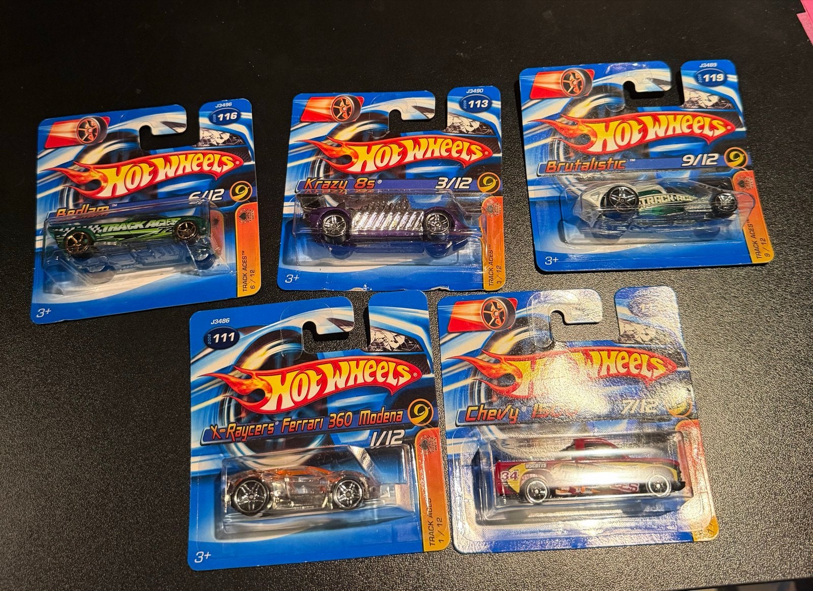 Hot Wheels Track Aces Collectie (5 stuks), Ophalen of Verzenden, Nieuw, Auto, Overige merken