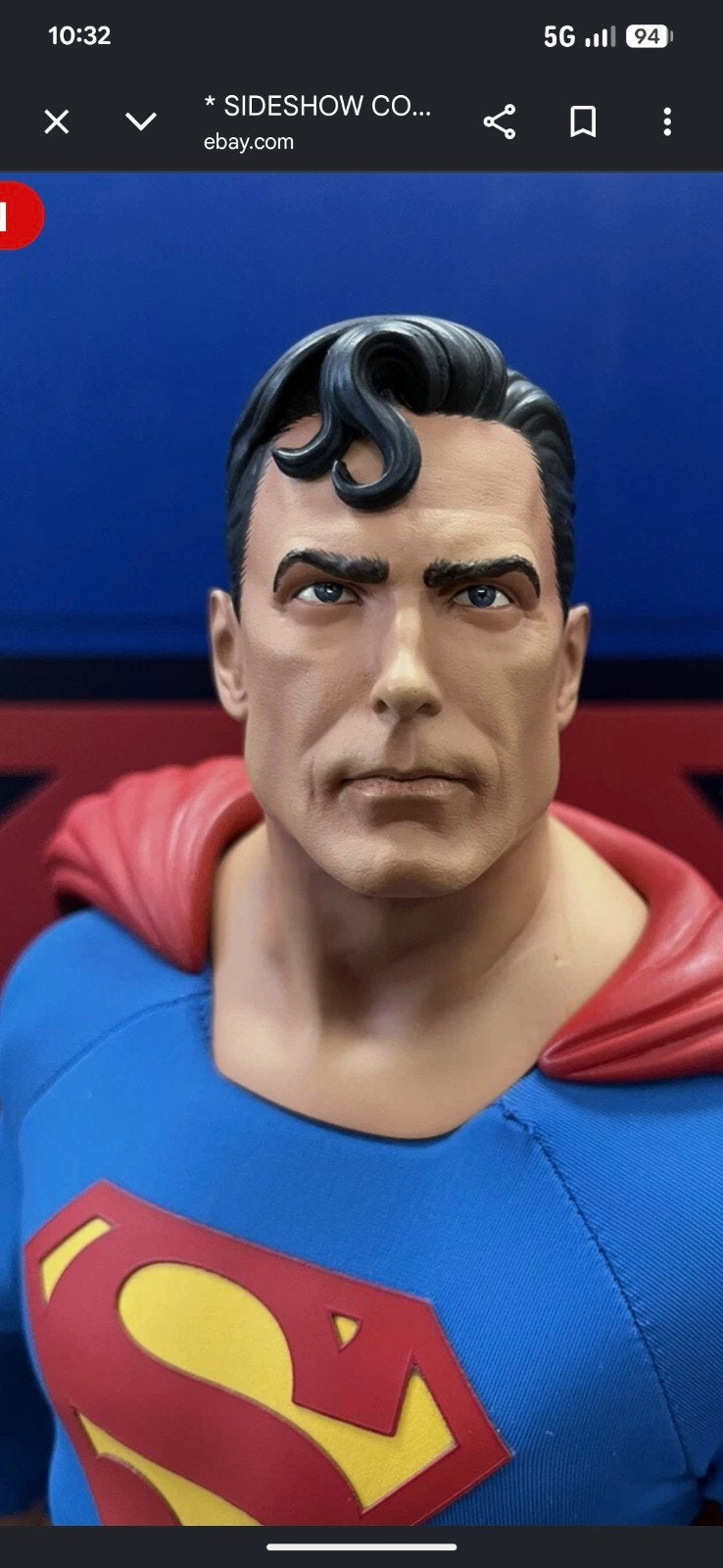 Sideshow 1/4 Superman beeld., Verzamelen, Ophalen, Zo goed als nieuw, Fantasy