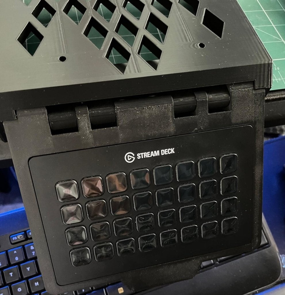 Elgato streamdeck XL uitschuifbare beugel voor onder bureau, Inklapbaar, Houder/standaard, Nieuw, PC
