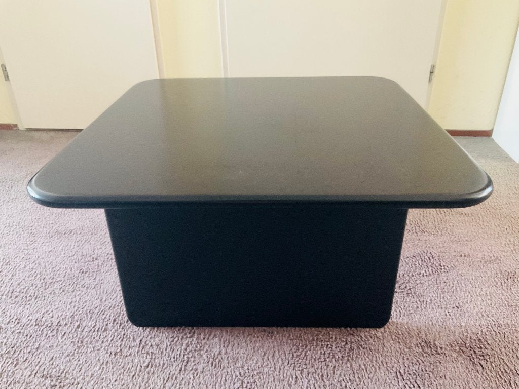 Te Koop: Zwarte Salontafel, Ophalen, 50 tot 100 cm, Vierkant, 50 tot 100 cm